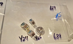 Four (4) Nice Chrome Wheels 1/24/25 Scale (Parts only) Package # 689 “LOOK”