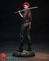 Female V Figurine 1/10 Cyberpunk 2077 DIY Kit 13 pcs FDM 3D Printed