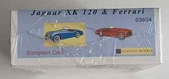 Glencoe Models #03604 European Cool Jaguar & Ferrari – 2 Mini Kits