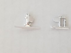 48 Ford Coupe TRUNK HANDLE , TRIM / EMBLEM from Revell 1:25 Model Kit 48