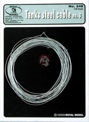 Royal Model 1/35 Tank Steel Cable No.3 [Nylon AFV / Diorama Accessory] 348