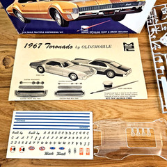 Vintage MPC 1/25 1967 Toronado Oldsmobile Model, Bagged UNUSED COMPLETE