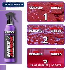 SHINE ARMOR Fortify Quick Coat High Performance Ceramic Coating, Car Wax Spray,