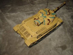 Built 003 Long Barrel German Tank 7-3/4 inches long Well Built & Painted Ex Cond