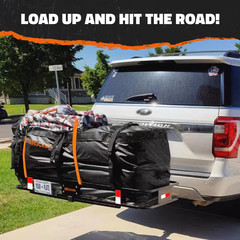 16 Cu Ft. Waterproof Hitch Cargo Carrier Bag (58 In. X 20 In. X 24 In.) with 3-B