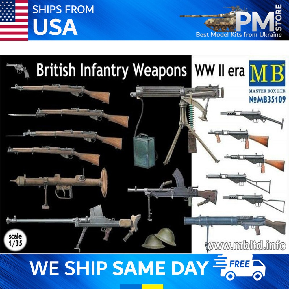 Master Box 35109 British Infantry Weapons WW II scale 1/35