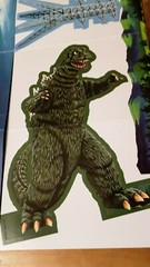 Godzilla King Of Monsters 10 Inch Tall Cardbord Cutout Standee Movie Diorama Lot