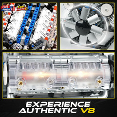V8 Combustion Engine Model Kit That Runs – Build Your Own STEM Mini V8 Motors