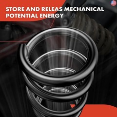 A-Premium 2Pcs Rear Left and Right Suspension Coil Spring Set Compatible with