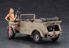 Hasegawa #52273 1/24 SP473 Pkw.K1 Kubelwagen Type 82-Balloon Wheels w/Blond Girl