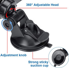 Car Rear View Mirror with Suction Cup, anti Glare Wide Angle HD Auto inside Rear