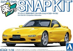 NEW Aoshima 1/32 Snap Kit Infini FD3S RX-7 Color-coded Competition Yellow 13710