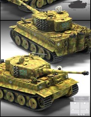 Academy 1/35 Tiger I Mid Version 13287 WWII German Heavy Tank Model Kit Sealed