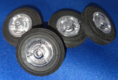 CHROME STOCK CHROME HUB CAPS PERIOD CORRECT FIRESTONE BLACKWALL TIRES ’58 IMPALA