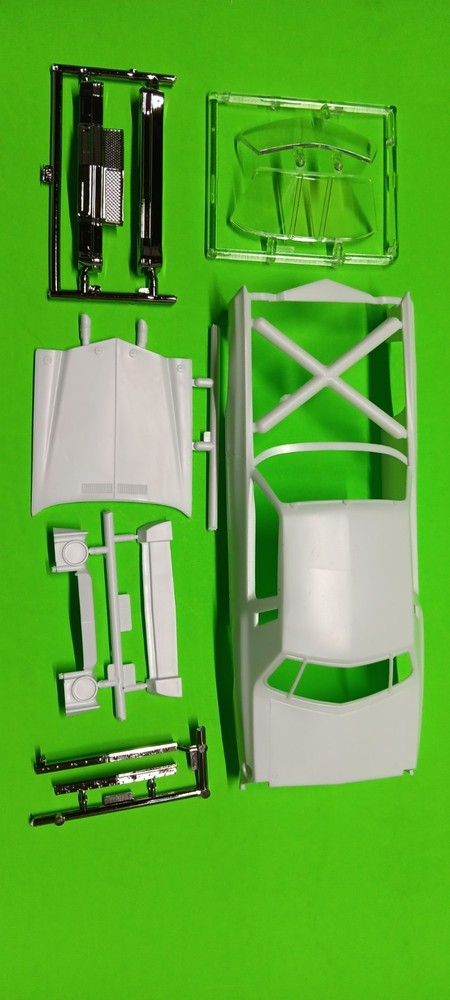 1975 Monte Carlo 1/25 Body Hood Glass Bumpers NASCAR Donor Kit Mt Dew