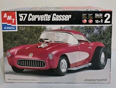 AMT ERTL 1957 Corvette Gasser 1:25 Scale Plastic Mode Kit