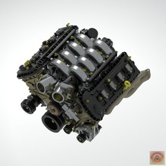 1:25-1:24 Scale Resin Ford V8 Dark Horse Engine Kit