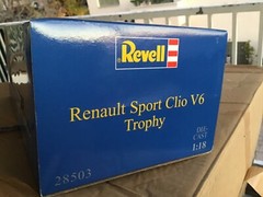 1/18 Revell v. RARE, Renault Clio sport, red,yellow,blue grafiti car, mint+++