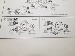 1977 Chevy Van STOCK STEEL WHEELS from 1:25 AMT Model Kit 77 Chevrolet STEELIES