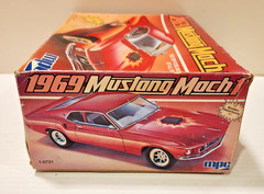 MPC 1969 Mustang Mach 1 Model Kit 1:25 1-0731 New OPEN Box 1984