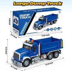 SpringFlower Large Dump Truck Toy for 3 4 5 6 7 Years Old Boy, Toy…