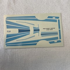 Monogram WHITE LIGHTNING PRO STREET FIREBIRD #2748 Decal & Instru. Only-1987