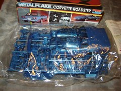 Monogram 2742 Model Corvette Roadster box opened 1987 kit factory sealed 1/24
