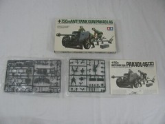 Tamiya 1/35 Scale German 7.5 cm Anti-Tank Gun Pak40/L46 w/ Figures #MM-147 NIB