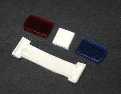 1:24 1:25 scale model resin red blue LED lightbar police