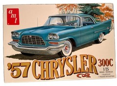 AMT ’57 Chrysler 300C Unassembled Plastic 1:25 Model Kit Chrome, Sealed (B268)