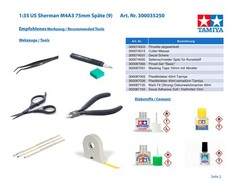 Tamiya TM35250 Models M4A3 Sherman Model Kit