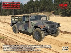 ICM 35436 – Cargo Carrier Humvee M1097A2 Car Plastic Model Kit in 1:35 Scale
