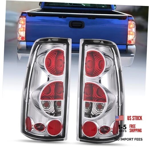Chrome Taillight Assembly – Compatible with 1999 2000 2001 2002 2003 2004 2005