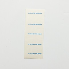 Vintage Lindberg Kit no. 646M Fire Engine Skokie Fire Dept Decals strip