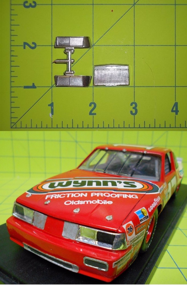 BODY PART – NASCAR 1986-87 OLDS or 1983-86 FORD GRILL & HEADLIGHT BENZELS – 1/24