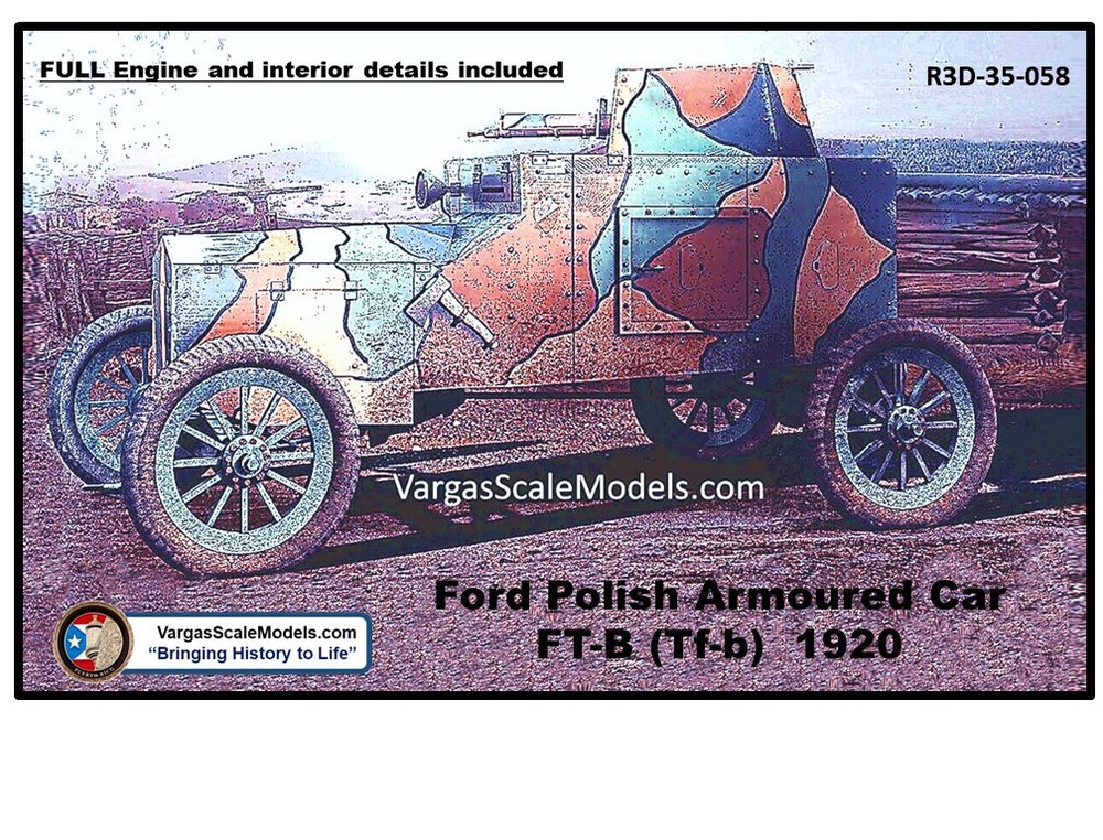 1/35 Ford Polish Armored Car FT-B (Tf-b) Tamiya, Meng, Resicast, Takom, CSM FCM