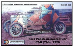 1/35 Ford Polish Armored Car FT-B (Tf-b) Tamiya, Meng, Resicast, Takom, CSM FCM