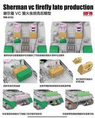 RYE FIELD 1/35 Scale Sherman vc Firefly Late Production.Assembly Model Kit #5153
