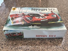 HELLER 1/24 SCALE FERRARI 512S FACTORY SEALED INSIDE KIT! CIRCA 1989! VMCP!
