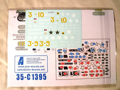 1/35 Star Decals US Army M8 75mm HMC D-Day & France 1944 2nd ArmorDiv #35-C 1395