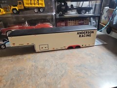 VINTAGE SURVIVOR MPC.REVELL.AMT. BUILT MODEL RACING TRAILER CUSTOM MADE