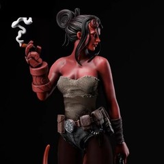 1/24 Scale Resin Figure Model Kit Female Devil Unassembled, Unpainted Model Kit