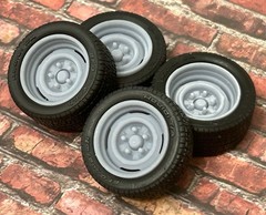1/24 Scale: 18-inch “OE Steelie” Resin Wheels For Sports Cars