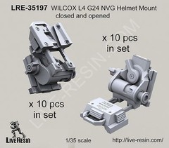 Live Resin 35197 1/35 L4 G24 NVG Helmet Mount Closed and Opened
