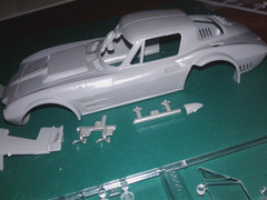 GRAND SPORT CORVETTE BODY,PHOTO ETCHED & DETAIL KIT,DECALS ,INTERIOR,GLASS,TRIM