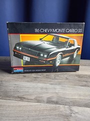 Monogram # 2731 1986 Chevy Monte Carlo SS 1/24 Scale open unbuilt Model Kit