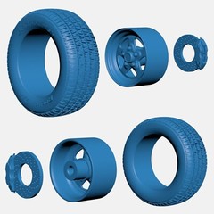 1/24 Resin 15 inch Weld Pro Star Wheels, BFGoodrich Radial T/A Tires, and Brakes