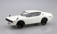 AOSHIMA 1/32 THE SNAP KIT NISSAN SKYLINE 2000 GTR WHITE Model Kit White New
