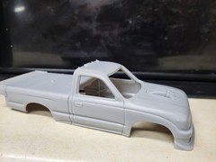 1/24 scale resin 3d printed Turbo Toyota Tacoma truck drag body model slot car
