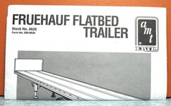 1/25 AMT FRUEHAUF FLATBED TRAILER # 8626 (INSTRUCTIONS ONLY)
